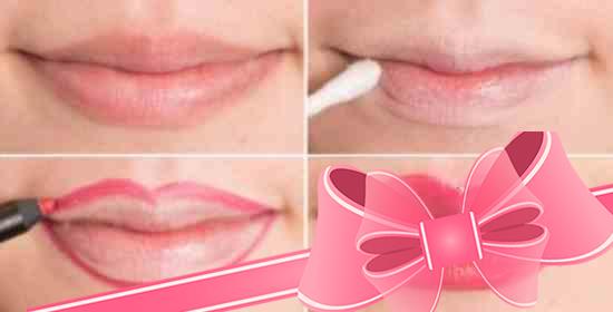 Инструкция, как красить губы карандашом поэтапно