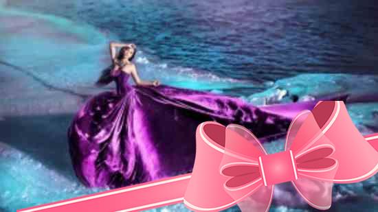 Макияж под фиолетовое платье - апогей женственности
