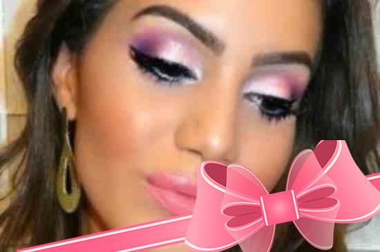 Как сделать розовый нежный макияж?